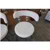 Image 2 : 2 AS NEW HOME ELEGANCE WHITE SWIVEL BARSTOOLS - RETAIL $249 EACH