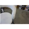 Image 8 : 2 HOME ELEGANCE WHITE SWIVEL COUNTER HEIGHT STOOLS - RETAIL $249 EACH