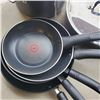 Image 2 : LOT OF TFAL FRYING PANS AND KIRKLAND POT
