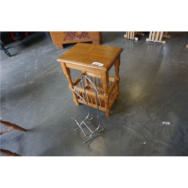 MAGAZINE RACK AND VANITY RACK