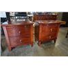 Image 1 : PAIR OF HAMILTON AND SPILL 2 DRAWER NIGHTSTANDS WITH PULL OUT TRAYS