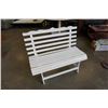 Image 1 : WHITE WOOD BENCH
