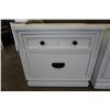 Image 2 : PAIR OF WHITE 2 DRAWER NIGHTSTANDS