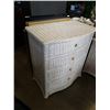 Image 2 : WHITE WICKER 4 DRAWER CHEST OF DRAWERS