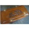 Image 8 : CARVED VINTAGE CEDAR TRUNK WITH TRAY