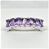 Image 1 : STERLING SILVER 4MMX 3.4MM NATURAL AMETHYST RING, 7 AMETHYST (1.20CTS), W/A $470.00, SIZE 7