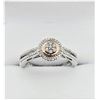 Image 1 : STERLING SILVER DIAMOND RING, 39 DIAMONDS (0.10CTS), W/A $750.00, SIZE 7