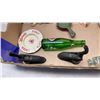 Image 2 : TRAY OF COLLECTIBLES, STAMPS, CAP GUN, LIGHTER, NUDE SALT AND PEPPER SHAKERS