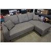 Image 2 : AS NEW HOME ELEGANCE GREY SLEEPER SOFA - RETAIL $1899
