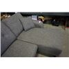 Image 4 : AS NEW HOME ELEGANCE GREY SLEEPER SOFA - RETAIL $1899