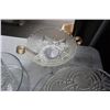 Image 4 : ANTIQUE GLASSWARE AND COPPER SERVING TRAY