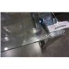 Image 5 : MODERN HOME ELEGANCE CHROME AND GLASS COFFEE TABLE - SMALL CHIP ON EDGE, RETAIL $299