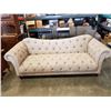 Image 2 : AS NEW HOME ELEGANCE TUFTED ROLLED ARM SOFA  AND LOVE SEAT AS NEW RETAIL - RETAIL $2699