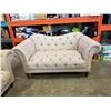 Image 3 : AS NEW HOME ELEGANCE TUFTED ROLLED ARM SOFA  AND LOVE SEAT AS NEW RETAIL - RETAIL $2699