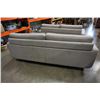 Image 12 : HOME ELEGANCE MODERN GREY SOFA  AND LOVE SEAT - RETAIL $2199
