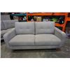 Image 2 : HOME ELEGANCE MODERN GREY SOFA  AND LOVE SEAT - RETAIL $2199