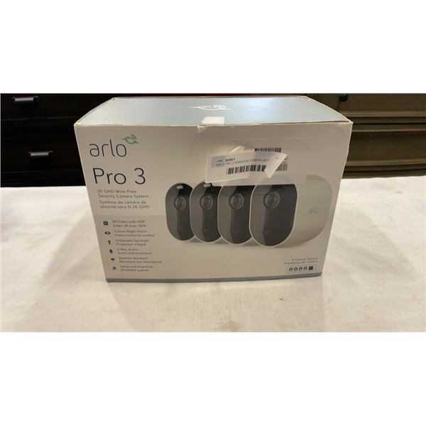 ARLO PRO 3 WIRELESS CAMERA SET - UNTESTED, RETAIL $329