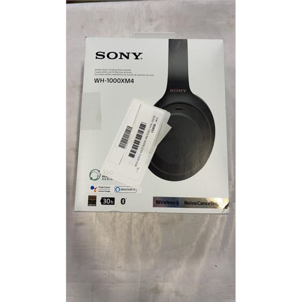 SONY WH-1000XM4 WIRELESS OVER EAR HEADPHONES - TESTED WORKING, RETAIL $399