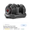 Image 1 : AS NEW BOWFLEX SELECTECH 1090 DUMBBELL 10LBS-90LBS - RETAIL $499