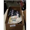 Image 1 : BOX OF SEWING PATTERNS AND BAG OF YARN