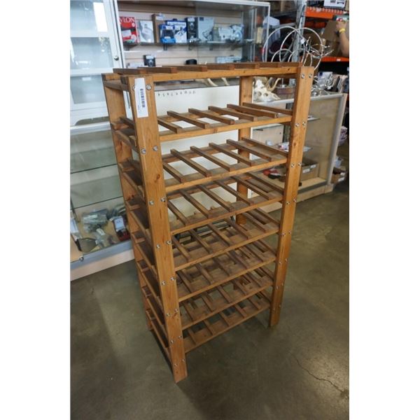 4 FOOT TALL WOOD WINE RACK