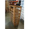 Image 3 : 4 FOOT TALL WOOD WINE RACK