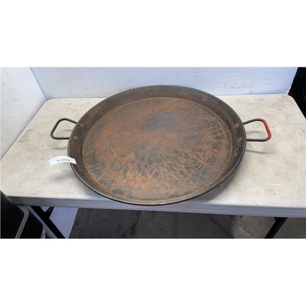 LARGE METAL GOLD PAN - 26 INCH DIAMETER