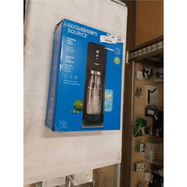 AS NEW SODA STREAM SOURCE SPARKLING WATER MAKER - CO2 BOTTLE NOT INCLUDED