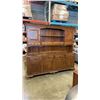 Image 1 : 2 PIECE BUFFET AND HUTCH - 79 INCHES TALL 87 INCHES LONG