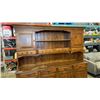 Image 2 : 2 PIECE BUFFET AND HUTCH - 79 INCHES TALL 87 INCHES LONG
