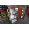 Image 3 : ANTIQUE DISPLAY CABINET WITH BALL AND CLAW FEET