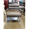 Image 1 : NEW HOME ELEGANCE MODERN GREY AND CHROME LOUNGE CHAIR