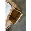 Image 3 : WICKER STORAGE BENCH WITH 2 WICKER BASKET DRAWERS