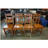 Image 1 : 4 CARVED WOOD CHAIRS