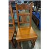 Image 2 : 4 CARVED WOOD CHAIRS