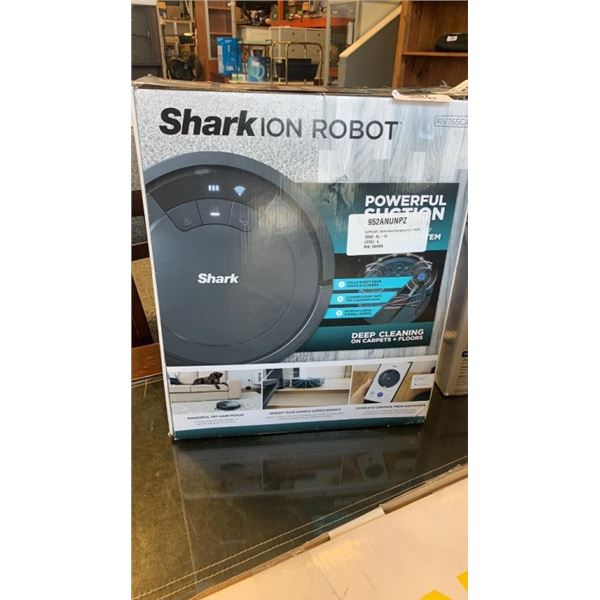 SHARK ION ROBOT VACUUM TESTED AND WORKING, RETAIL $399