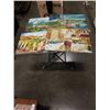 Image 1 : 4 CANVAS OIL PAINTINGS ONE MENDED