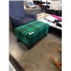 Image 1 : GREEN TARTAN OTTOMAN