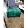 Image 2 : GREEN TARTAN OTTOMAN