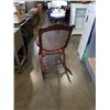 Image 3 : ANTIQUE FOLDING ROCKING CHAIR