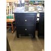 Image 2 : PAIR OF BLACK 2 DRAWER NIGHTSTANDS
