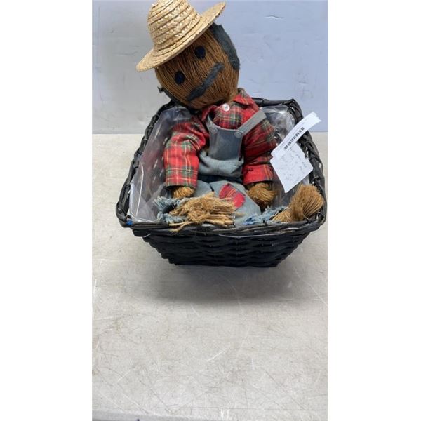 AUTHENTIC COCONUT MAN AFRICA 1942 WITH BASKET