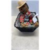 Image 1 : AUTHENTIC COCONUT MAN AFRICA 1942 WITH BASKET