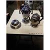 Image 1 : 2 COFFEE PERCULATORS AND SUGAR BOWL WITH SPOON