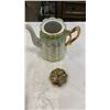 Image 3 : GERMAN TEAPOT WITH MATCHING CUP AND SAUCERS