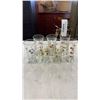 Image 1 : 7 HAND DECORATED GLASSES