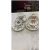 Image 1 : 4 CHINA CUPS AND SAUCERS - ROYAL STAFFORD, OLD FOLEY, ROYAL GRAFTON AND HEATHCOTE