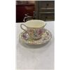 Image 2 : 4 CHINA CUPS AND SAUCERS - ROYAL STAFFORD, OLD FOLEY, ROYAL GRAFTON AND HEATHCOTE