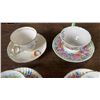Image 2 : 6 ANTIQUE CHINA CUPS AND SAUCERS