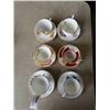 Image 2 : 6 ANTIQUE CHINA CUPS AND SAUCERS